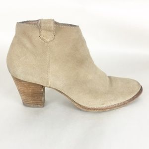 Madewell | Suede Tan Billie Ankle Booties 8.5